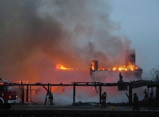Wielki pożar w mieście